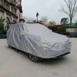 غطاء السيارة الفضي مانع للتراب