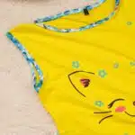⁦عرض بيجامة حريمي شورت وبنطلون اصفر وبينك⁩ - الصورة ⁦2⁩
