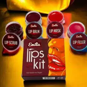 مجموعة العناية بالشفايف من ايميليا Emilia Kit 4 in 1