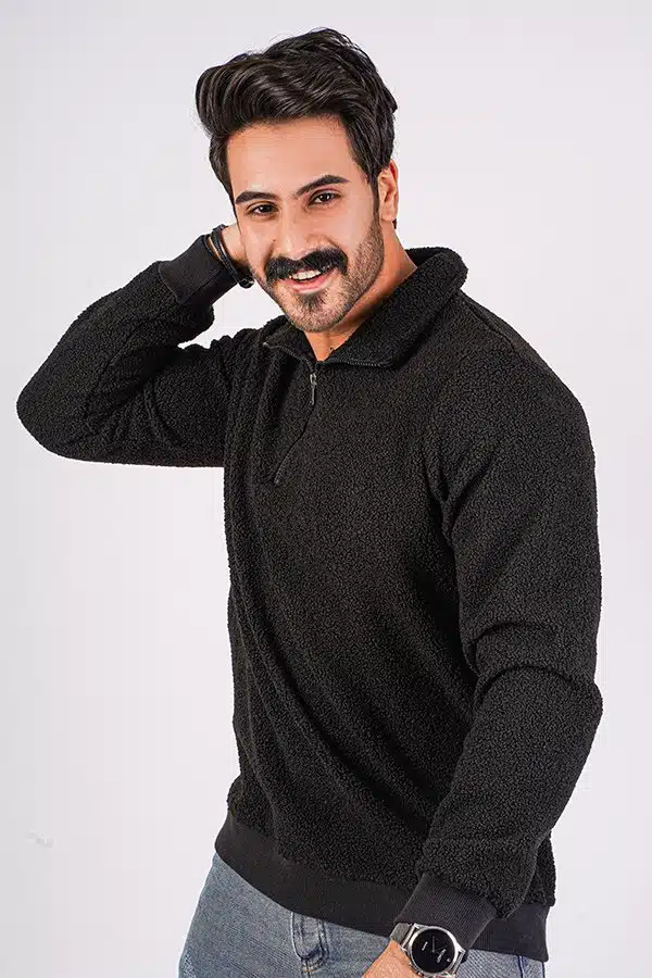 ⁦سويت شيرت فرو مبطن⁩ - الصورة ⁦2⁩