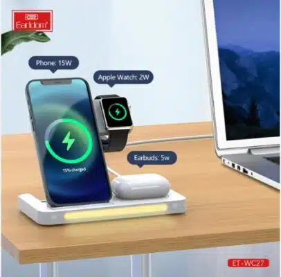 ⁦Earldom 3 IN 1 Foldable wireless stand charge 15W⁩ - الصورة ⁦4⁩