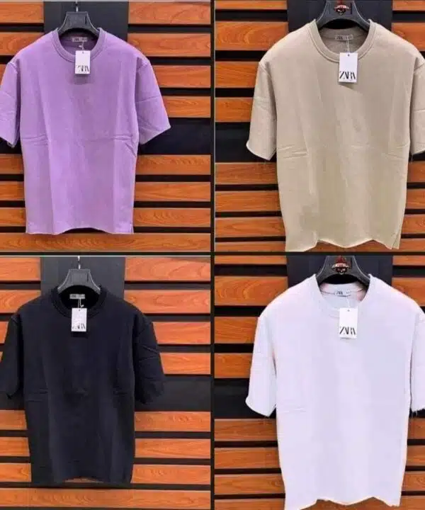  تيشيرت ع النسل جديد ZARA نص كم  ZARA Half Sleeve T-Shirt