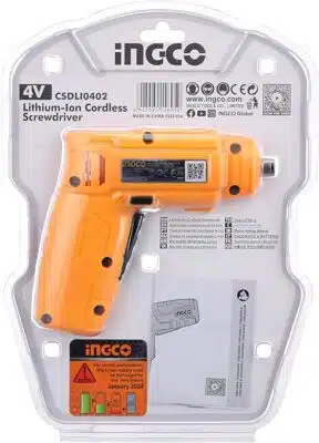 مفك ببطارية 12 قطعة INGCO 4V