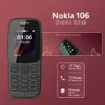 Nokia 106 Dual SIM + ساعة تاتش على شكل باند أسودNokia 106 Dual SIM + ساعة تاتش على شكل باند أسود