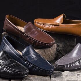 جزمة اليو رجالي جلد تمساح