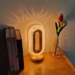 اباجورة كريستال بيضاوي