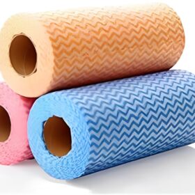 • عرض 3 رول (50 فوطة قابلة لأعادة الاستخدام )