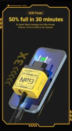 ⁦• شاحن USB-C بقوة 120 واط - شاحن سريع GaN مع تقنية PD⁩ - الصورة ⁦5⁩