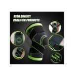 ⁦عرض قطعتين ركبة برباط ضاغط اخضر⁩ - الصورة ⁦2⁩