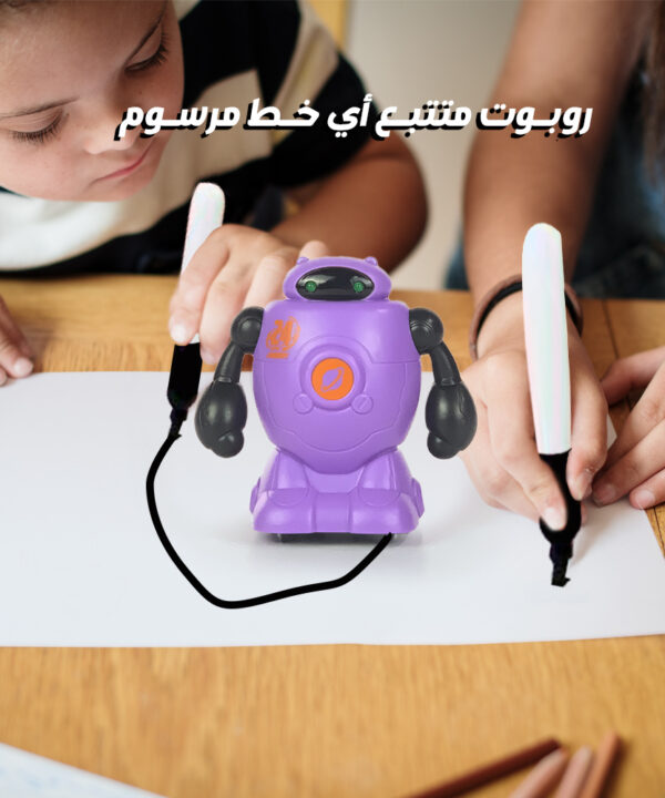 روبوت متتبع أي خط مرسوم
