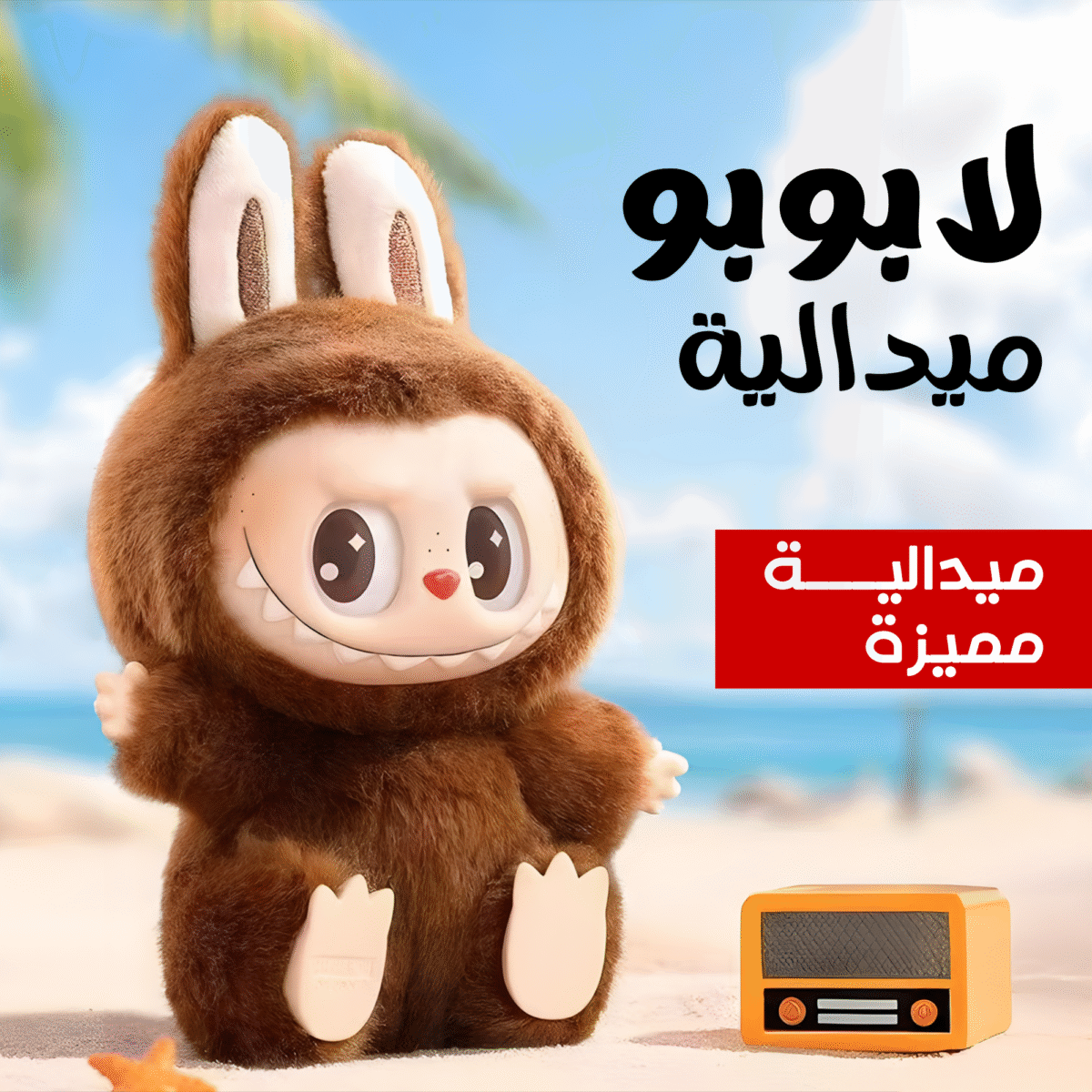 ⁦ميداليا لابوبو متعدده الالوان⁩ - الصورة ⁦1⁩
