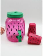 ⁦• ديسبنسر للعصير + 4 اكواب للعصير ديزاين Watermelon 2.5 Liter⁩ - الصورة ⁦4⁩