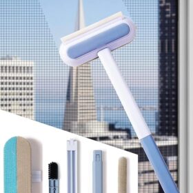 • عرض قطعتين منظف النوافذ  السحري 3 في 1