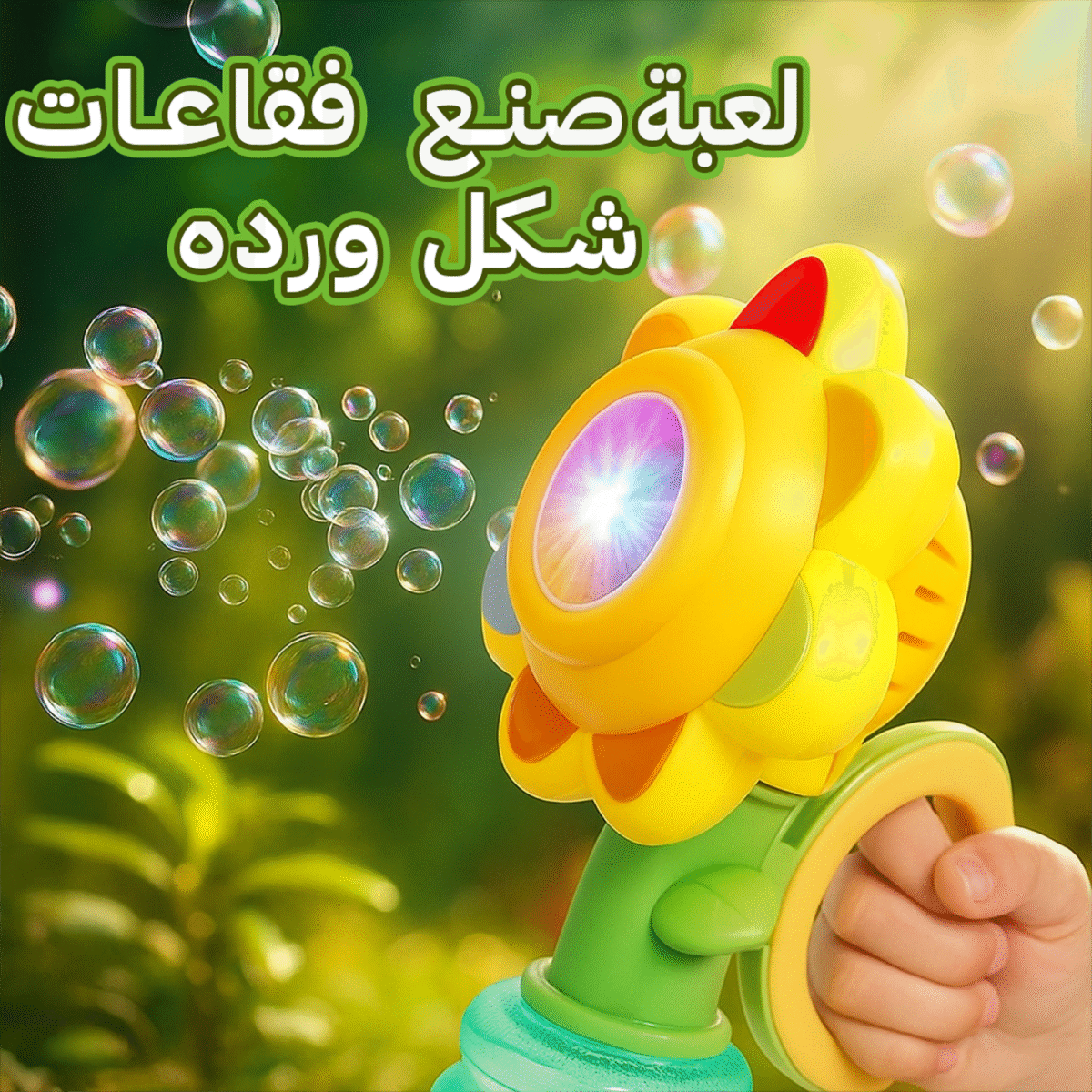 ⁦لعبة صنع فقاعات شكل ورده⁩ - الصورة ⁦1⁩