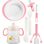 ⁦مجموعة تغذية 10 قطع و بافته سيليكون للاولاد⁩ - الصورة ⁦3⁩