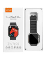 ⁦عرض سماعة ذكيه مع شاشة A9 (لون ابيض) + VIDVIE Smart Watch Ultra Orignal SW1608⁩ - الصورة ⁦5⁩
