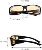 ⁦نظارات HD Vision Wrap Arounds للرؤية الليلية⁩ - الصورة ⁦8⁩