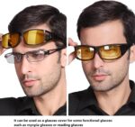 ⁦نظارات HD Vision Wrap Arounds للرؤية الليلية⁩ - الصورة ⁦5⁩