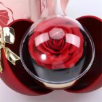 ⁦عرض بوكس هدايا بوردة + خاتم بفص شفاف⁩ - الصورة ⁦5⁩
