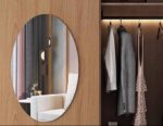 ⁦طقم استيكر مرآة حائط بيضاوية بدون إطار (قطعتين - 30×40 سم)⁩ - الصورة ⁦6⁩