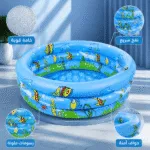 ⁦عرض حوض سباحة 80 سم قابل للنفخ + كيس كور امن للأطفال⁩ - الصورة ⁦3⁩
