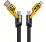⁦عرض Anker Power Port Nano-20W + كابل شاحن USB متعدد 15 سم، شحن سريع 3 في 1 (Lightning, Type-C & Micro USB)⁩ - الصورة ⁦3⁩