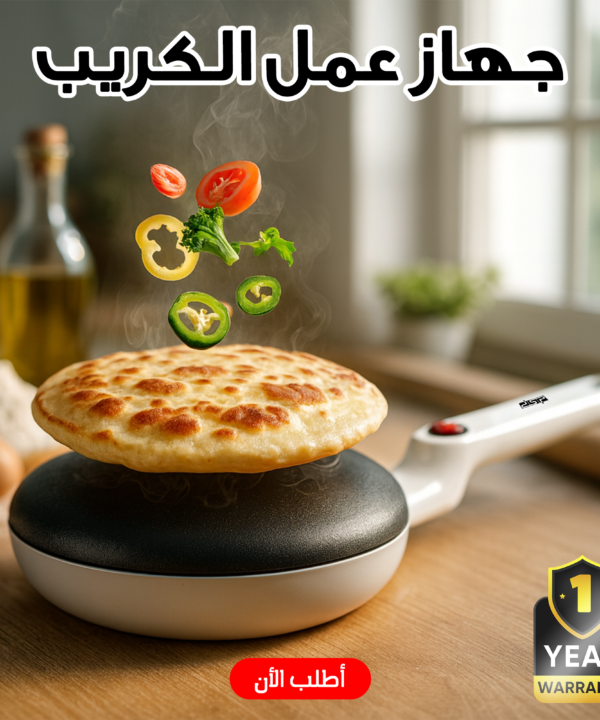 صانعة الكريب والقطايف كهربائية مقلاة غير لاصقة (650W - 20سم)
