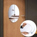 ⁦طقم استيكر مرآة حائط بيضاوية بدون إطار (قطعتين - 30×40 سم)⁩ - الصورة ⁦3⁩